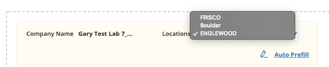 Customer LNP Location Selection