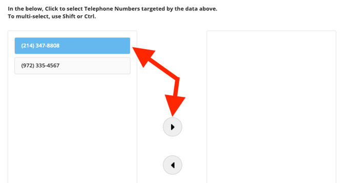 Customer LNP Number Selection