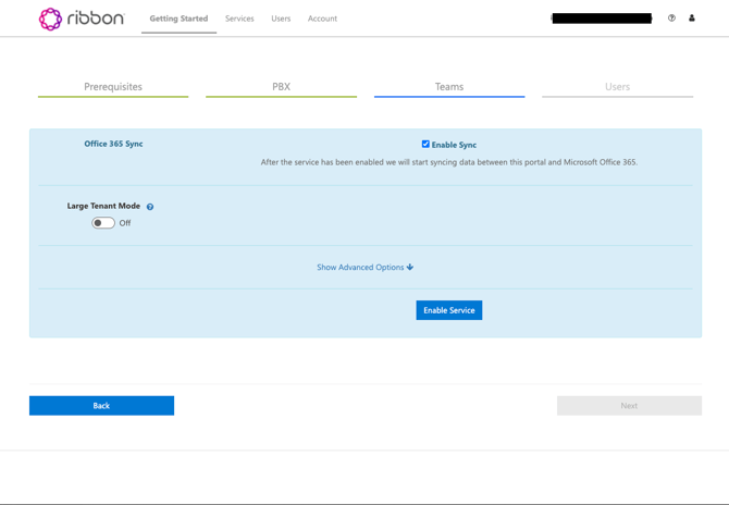 RibbonConnectEnableSync