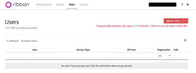 RibbonConnectPartialSync