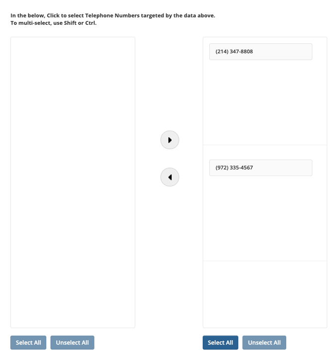 Second Number Selection