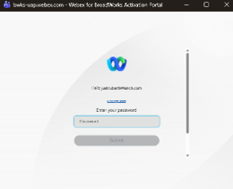 TeamsWebexLoginPassword