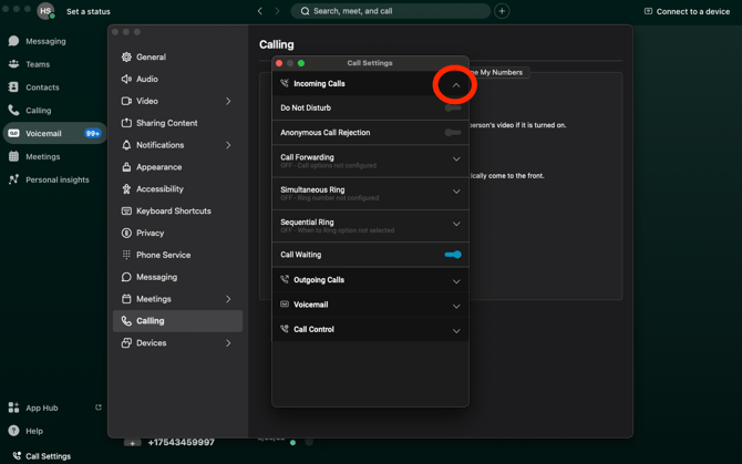 WebexAdvancedCallSettings