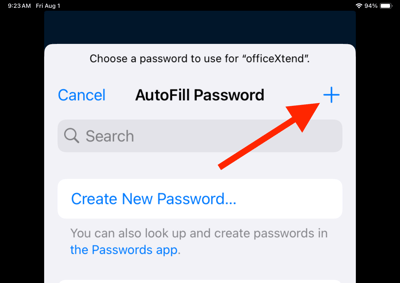 officeXtendiOSCreatePassword